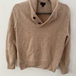 J. Crew Men's V-Neck Sweater in Beige Size small